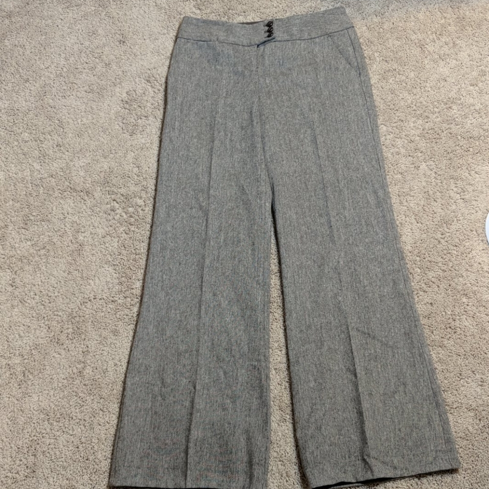 Tall Wide Leg Tweed Pants